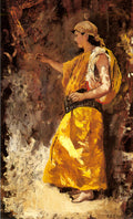Edwin Lord Weeks Standing Arab Woman 1903 Fine Art Print