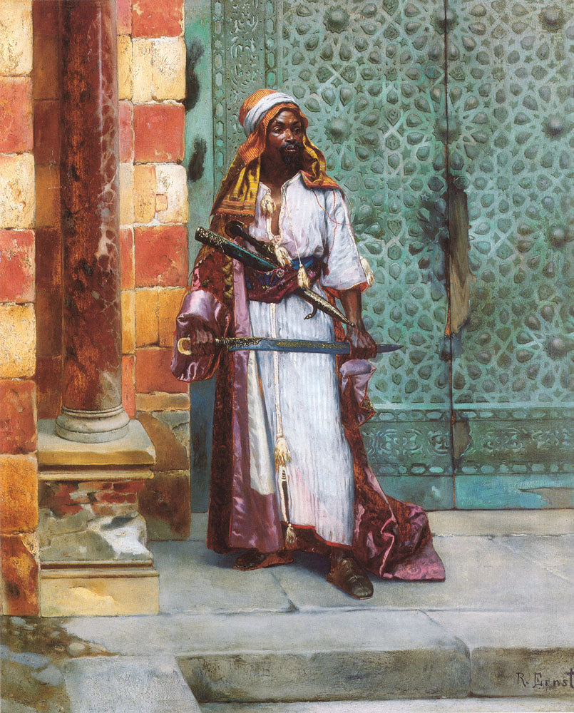 Rudolf Ernst Standing Guard 1887 Fine Art Print
