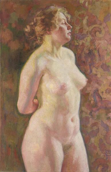 Theo van Rysselberghe Standing Nude 1919 Fine Art Print