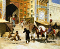 Edwin Lord Weeks Steps of the Mosque Vazirkham, Lahore 1889 Fine Art Print