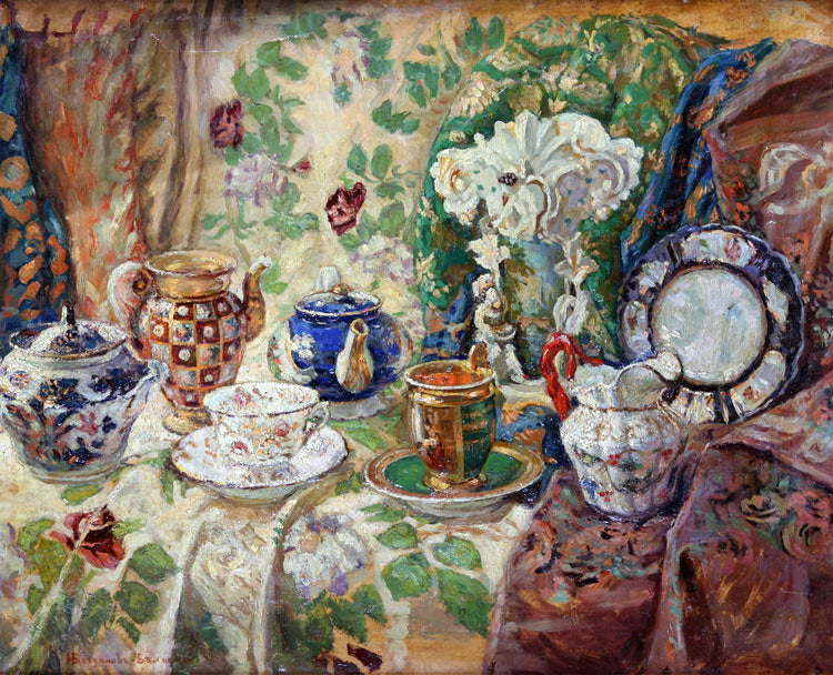 Nikolay Bogdanov Belsky Still Life 1920 Fine Art Print