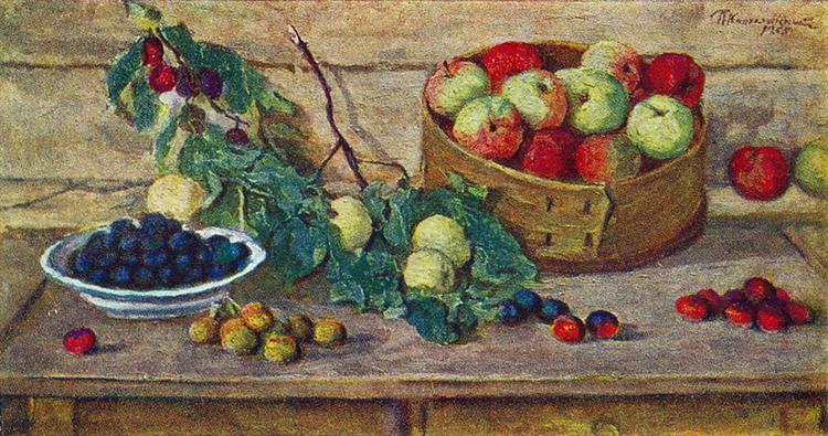 Pyotr Konchalovsky Still Life. Apples in a Sieve. 1955 Fine Art Print