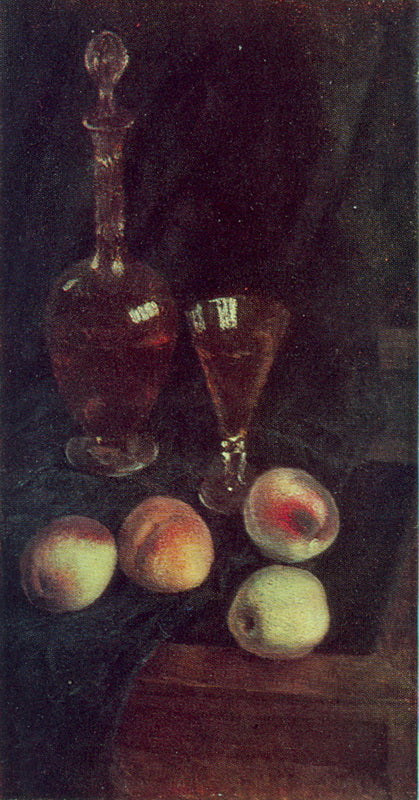Ilya Mashkov Still Life. Decanter and Peaches 1930 Fine Art Print