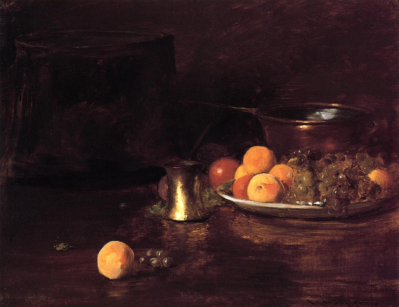 William Merritt Chase Still Life - Fruit 1890 Fine Art Print
