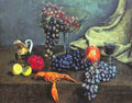 Ilya Mashkov Still Life. Grape, Lemon, and Cancer 1924 Fine Art Print