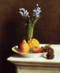 Henri Fantin-Latour Still Life Hyacinths and Fruit 1865 Fine Art Print