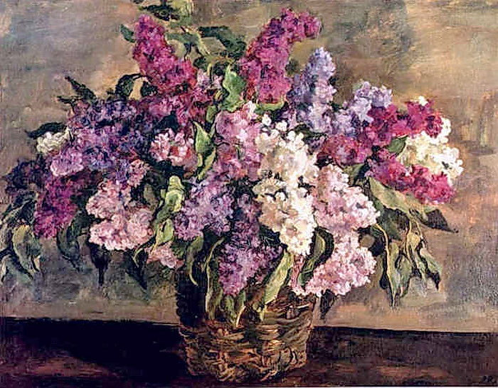 Pyotr Konchalovsky Still Life. Lilacs in a Basket ('Heroic'). 1933 Fine Art Print