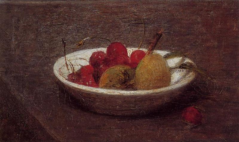 Henri Fantin-Latour Still Life of Cherries and Almonds 1870 Fine Art Print