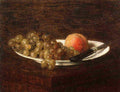 Henri Fantin-Latour Still Life Peach and Grapes 1870 Fine Art Print
