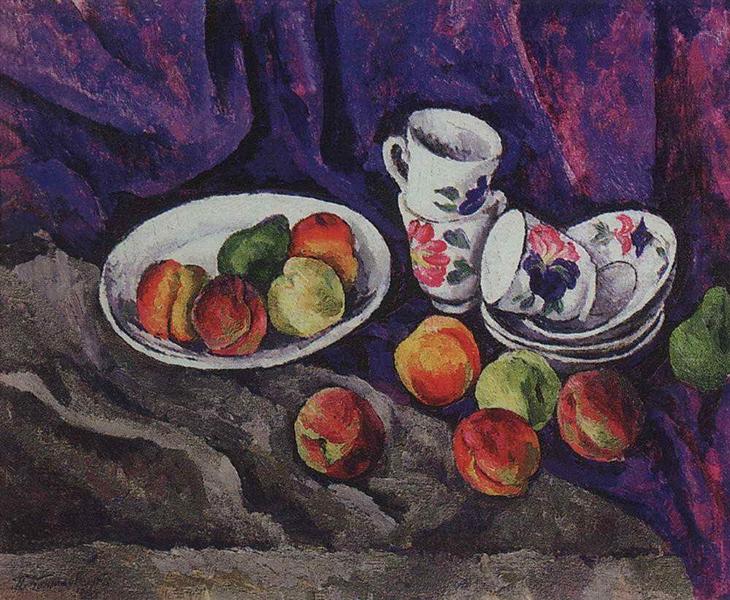 Pyotr Konchalovsky Still Life. Peaches. 1916 Fine Art Print