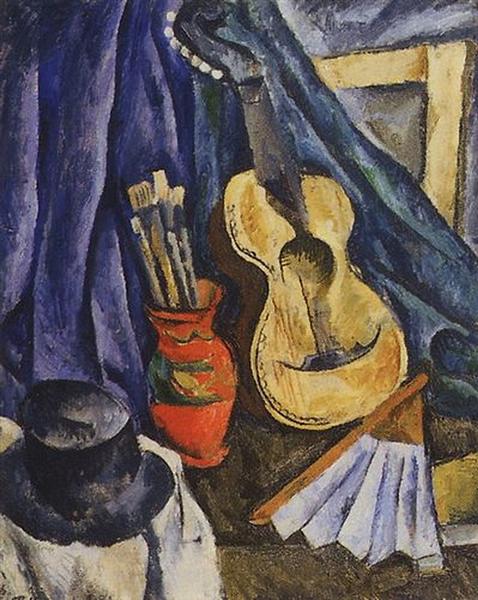 Pyotr Konchalovsky Still Life. The Guitar. 1917 Fine Art Print