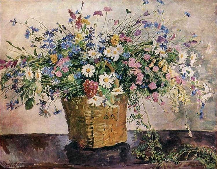 Pyotr Konchalovsky Still Life. Wildflowers. 1938 Fine Art Print