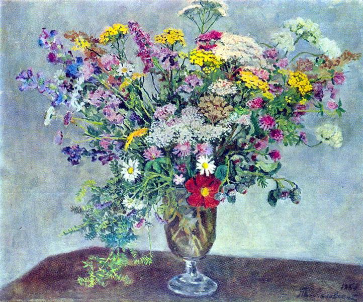 Pyotr Konchalovsky Still Life. Wildflowers. 1950 Fine Art Print