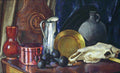 Ilya Mashkov Still Life with a Horse Skull 1914 Fine Art Print