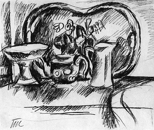 Pyotr Konchalovsky Still Life with a Tray 1919 Fine Art Print