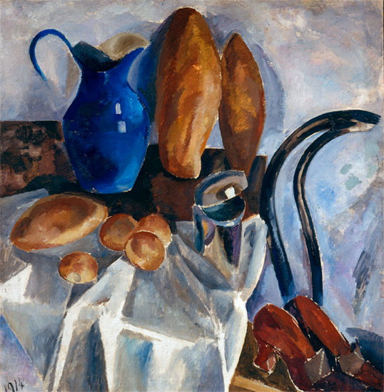 Ilya Mashkov Still Life with Bread and Pumpkin 1914 Fine Art Print