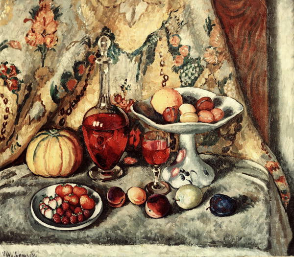 Ilya Mashkov Still Life with Brocade 1914 Fine Art Print