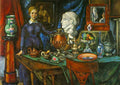 Ilya Mashkov Still Life with Female Figure 1918 Fine Art Print