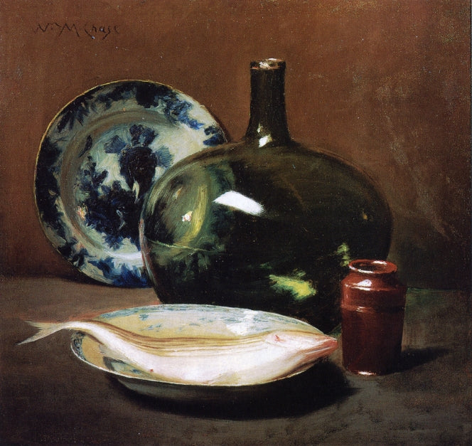 William Merritt Chase Still Life with Fish #2 1905 Fine Art Print
