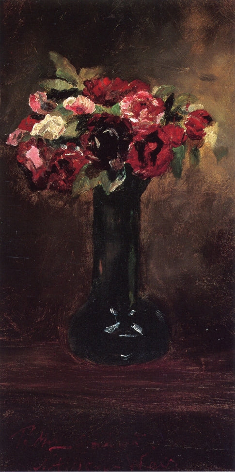 Julian Alden Weir Still Life with Flowers 1887 Fine Art Print