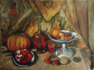 Ilya Mashkov Still Life with Fruits 1910 Fine Art Print