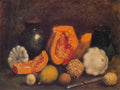 Ilya Mashkov Still Life with Green Jug and the Pumpkin 1939 Fine Art Print