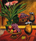 Max Pechstein Still Life with Mirror Clivia, Fruit and Jug 1917 Fine Art Print