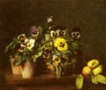 Henri Fantin-Latour Still Life With Pansies 1874 Fine Art Print