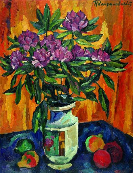Pyotr Konchalovsky Still Life with Peonies in a Vase 1912 Fine Art Print