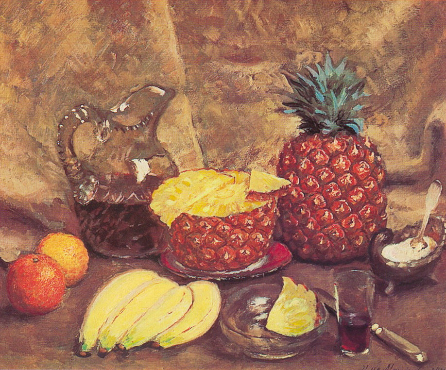 Ilya Mashkov Still Life with Pineapples 1938 Fine Art Print