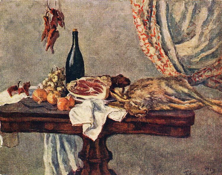 Pyotr Konchalovsky Still Life with Rabbit 1954 Fine Art Print