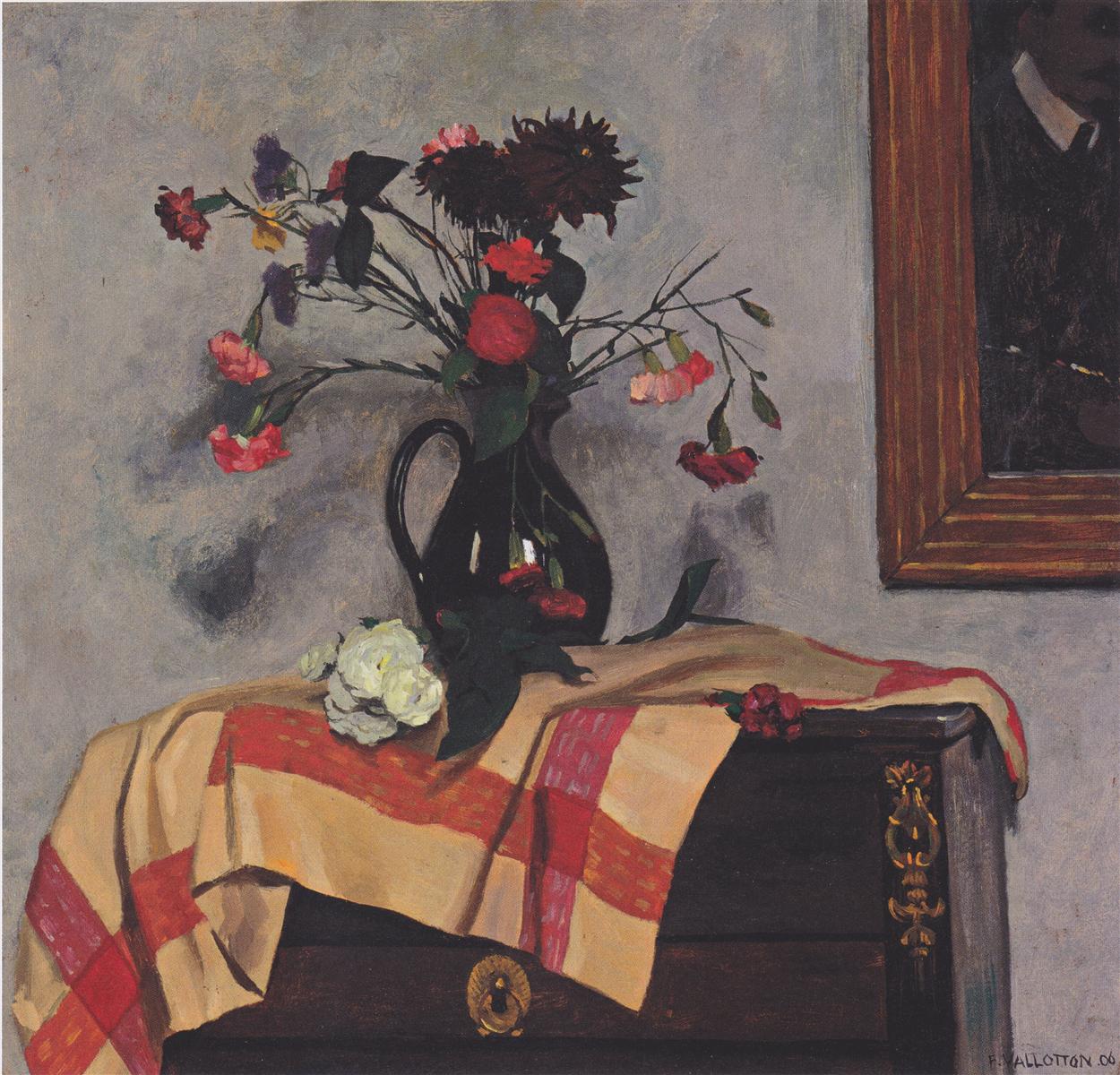 Felix Vallotton Still Life with Self-portrait 1906 Fine Art Print