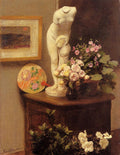 Henri Fantin-Latour Still Life with Torso and Flowers 1874 Fine Art Print