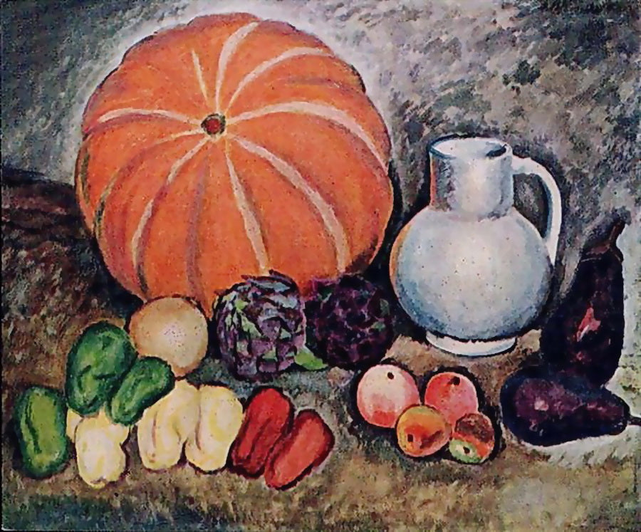 Ilya Mashkov Still life with Vegetables 1914 Fine Art Print