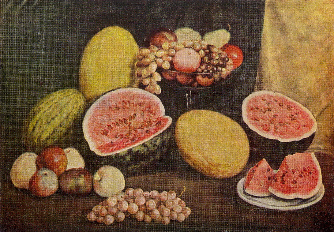 Ilya Mashkov Still Life with Watermelon Sliced 1937 Fine Art Print