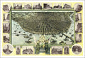 St. Louis Missouri Vintage Panoramic City Map 1896 Fine Art Print