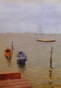 William Merritt Chase Stormy Day Bath Beach 1888 Fine Art Print