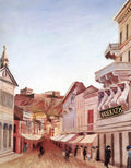 Tivadar Kosztka Csontvary Street in Athens 1904 Fine Art Print