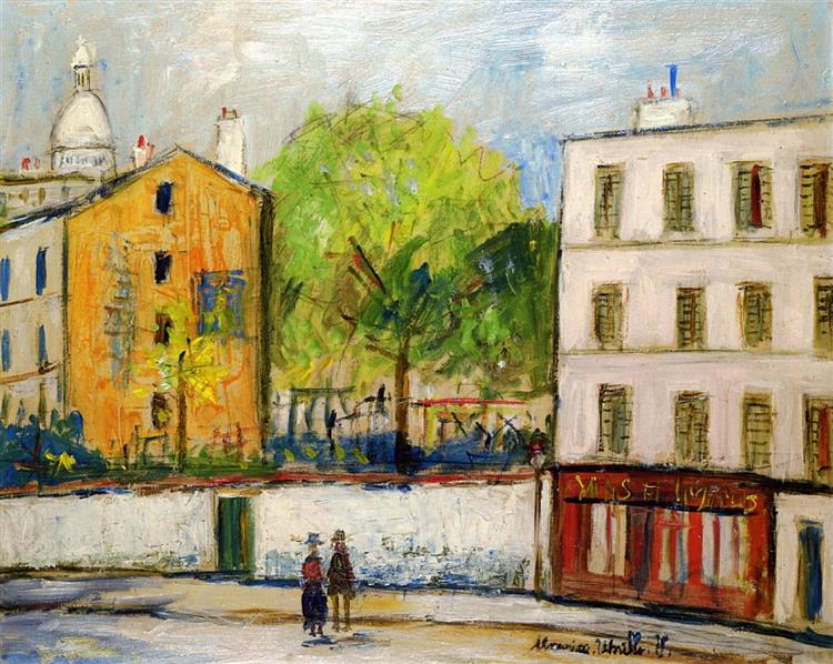 Maurice Utrillo Street in Montmartre 1914 Fine Art Print