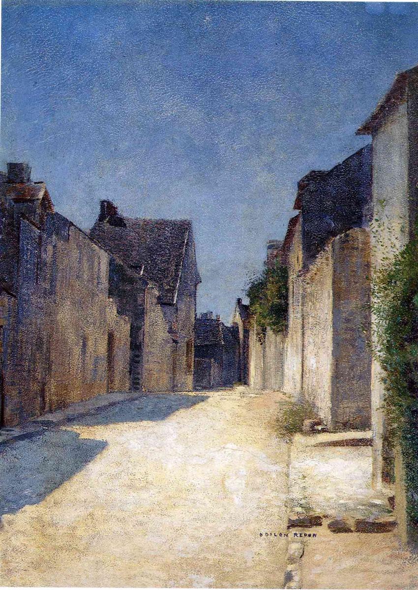 Odilon Redon Street in Samois 1888 Fine Art Print