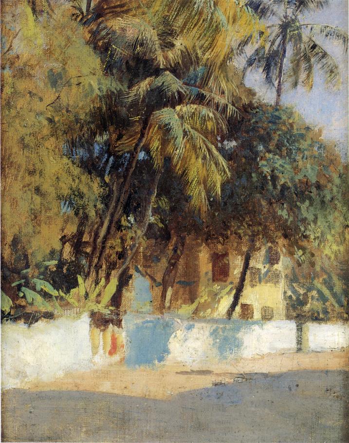 Edwin Lord Weeks Street Scene, Bombay 1885 Fine Art Print