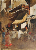 Edwin Lord Weeks Street Scene in Bombay 1885 Fine Art Print