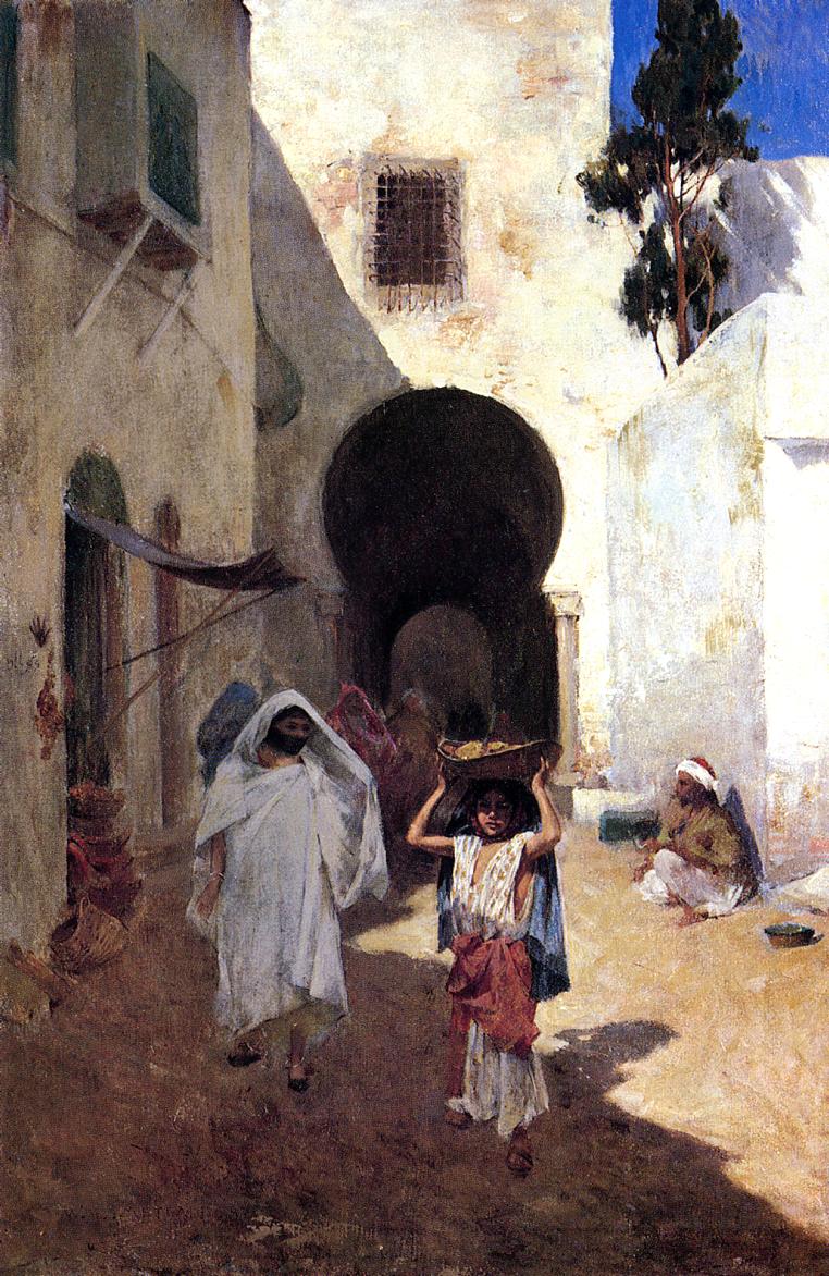 Willard Metcalf Street Scene Tangiers 1887 Fine Art Print