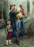 Konstantin Makovsky Strolling Musicians 1900 Fine Art Print