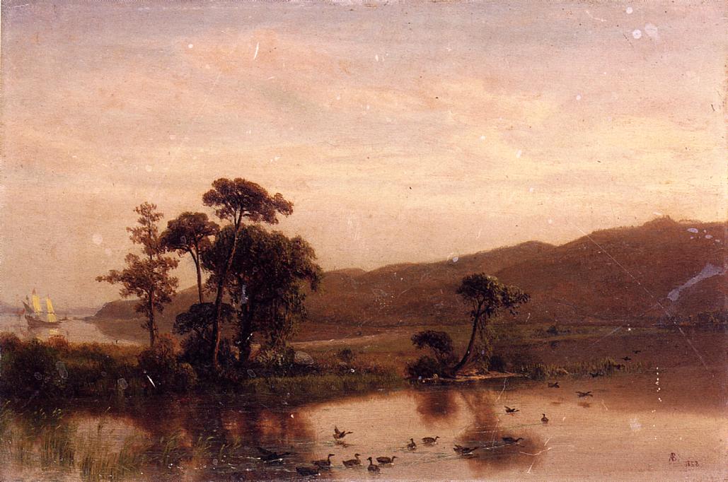 Albert Bierstadt Study for Gosnold at Cuttyhunk 1858 Fine Art Print