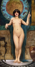 John William Godward Study of Campaspe 1896 Fine Art Print