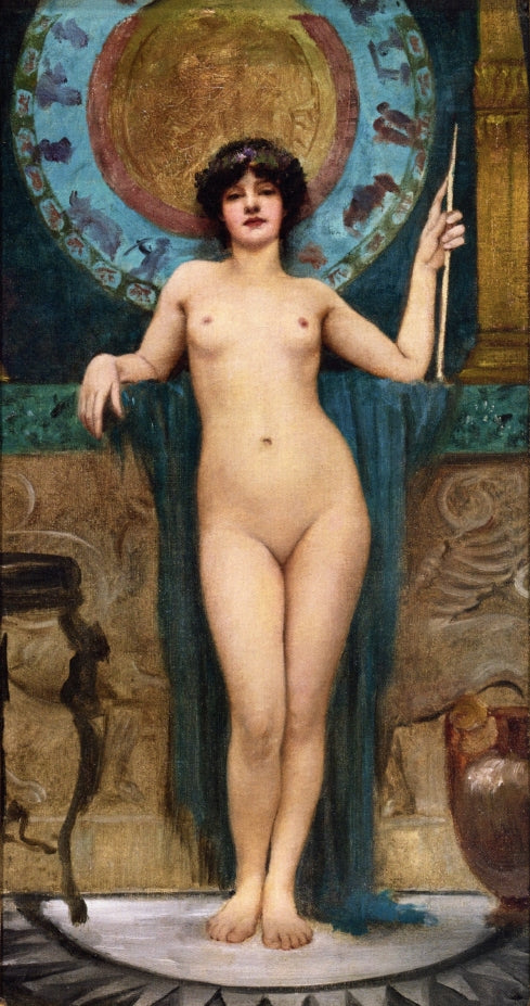 John William Godward Study of Campaspe 1896 Fine Art Print