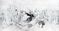 Vasily Surikov Study to "Boyarynya Morozova" #3 1887 Fine Art Print
