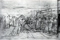 Vasily Surikov Study to "Boyarynya Morozova" #4 1887 Fine Art Print