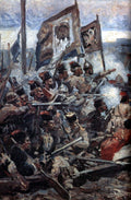 Vasily Surikov Study to "The Conquest of Siberia by Yermak" #2 1891 Fine Art Print